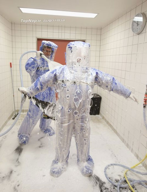 لباسی عجیب برای مبارزه با ابولا +عکس