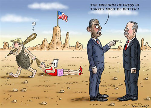 کاریکاتور: متلک اوباما به اردوغان!
