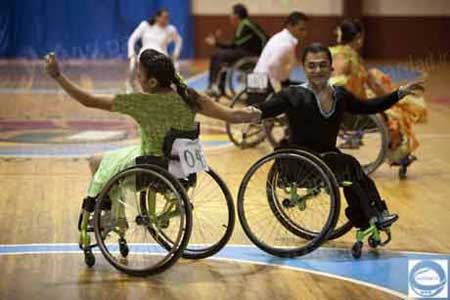 معلولین,مسابقات معلولین,مسابقه رقص معلولین