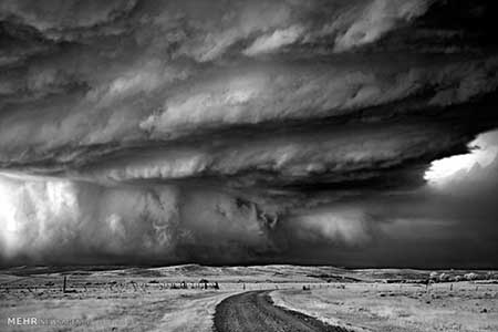 اخبار,اخبارگوناگون ,تصاویر سیاه و سفید زیبا از طوفان در طبیعت