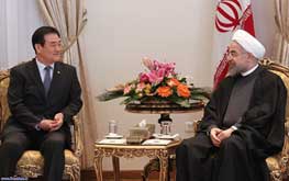 اخبار ,اخبار سیاست خارجی,دیدار حسن روحانی با رئیس مجلس کره جنوبی