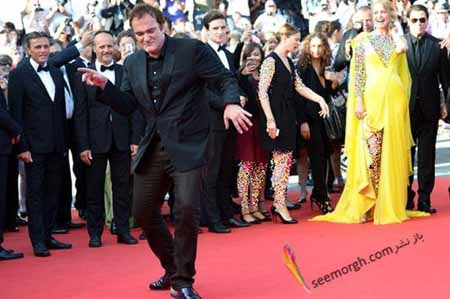 اخبار,اخبار فرهنگی,جان تراولتا و حرکت جالب تارانتینو بر فرش قرمز جشنواره کن 2014