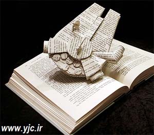 جالب ترین بازیافت کتاب , ساخت مجسمه با کتاب