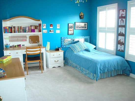 رنگ آبی، مناسب و زیبا برای اتاق خواب