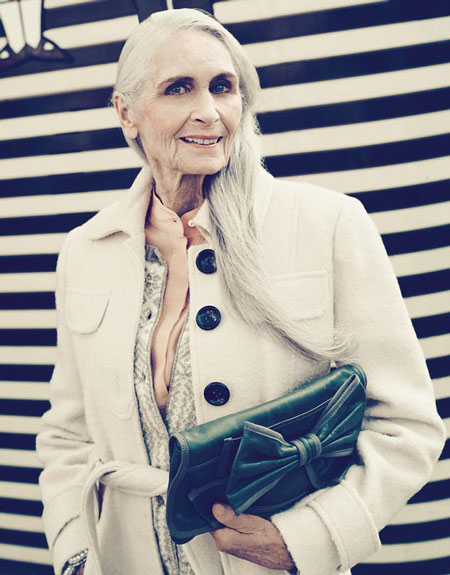سوپرمدل 85 ساله دنیای مد و لباس +عکس