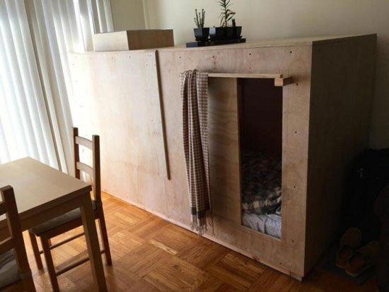 پدیده اجاره «خانه های چوبی» در یک آپارتمان!