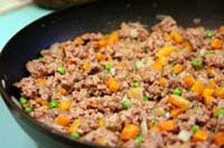 پخت کوکوی گوشت و سبزیجات , طرز پخت کوکوی گوشت