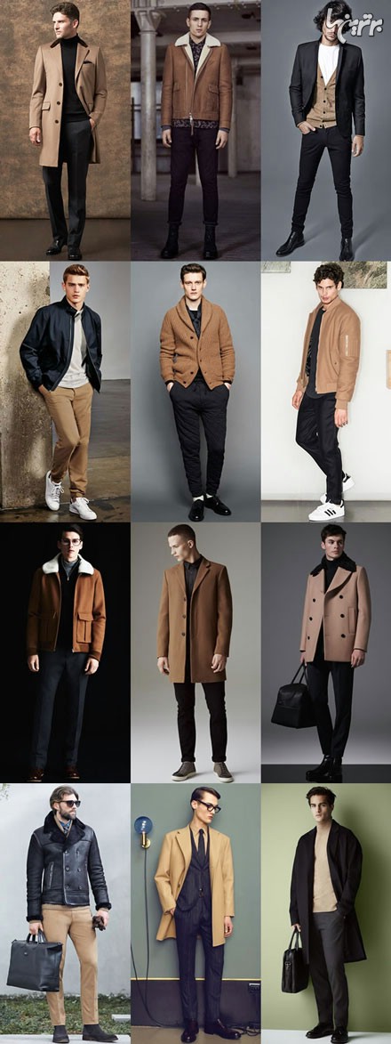 ست رنگ لباس مردانه در پاییز و زمستان