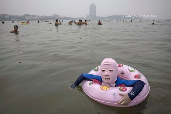 مایو های ترسناک در سواحل چین +عکس