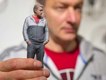 افتتاح نخستین فروشگاه چاپخانه مجسمه های سه بعدی از انسان