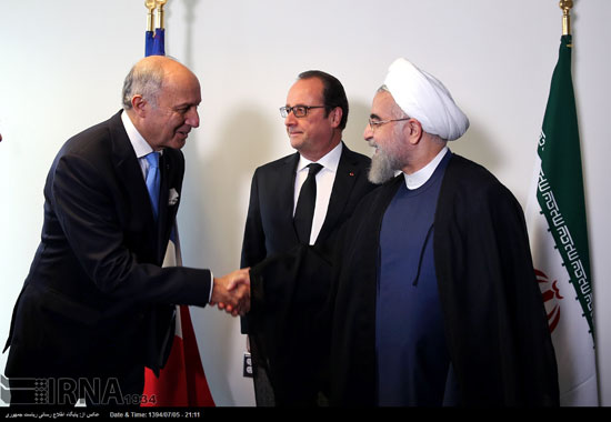 عکس: دیدار رئیس جمهور فرانسه با روحانی