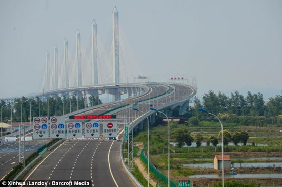 طولانی‌ترین و عریض‌ترین پل کابلی دنیا +عکس