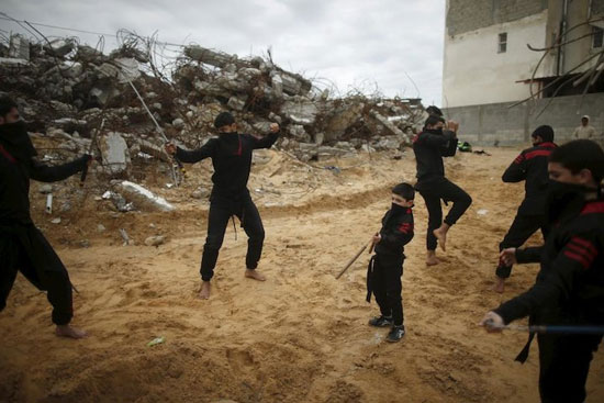 (تصاویر)نینجا های غزه چگونه اند؟!