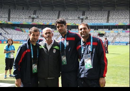 بازدید بازیکنان تیم ملی فوتبال از ورزشگاه محل بازی ایران و آرژانتین