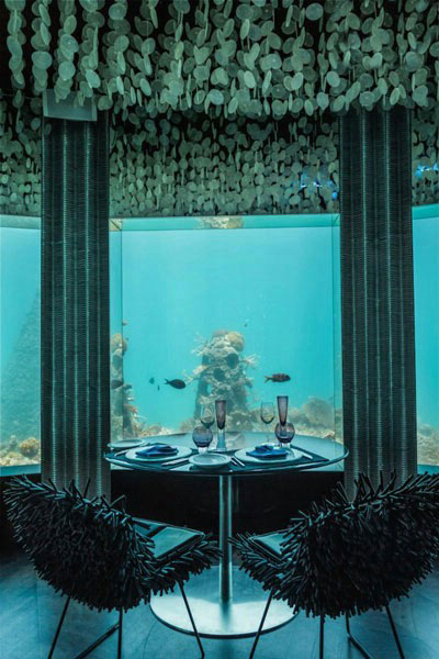 رستوران زیرآبی,رستوران Subsix در مالدیو,رستورانی در اقیانوس