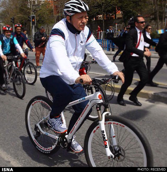 اردوغان دوچرخه‌ سواری کرد +عکس