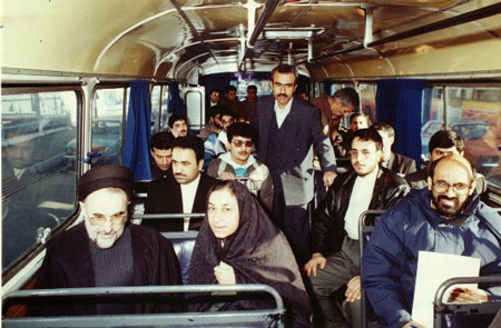 اخبار,اخباراجتماعی ,محمد خاتمی در اتوبوس خط واحد