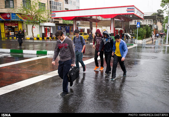 بارش باران بهاری - تهران