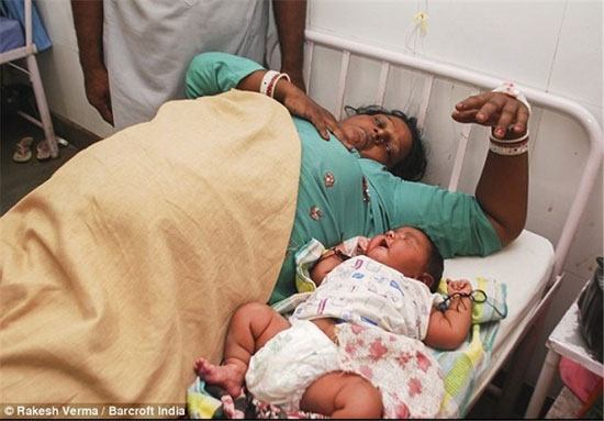 سنگین وزن‌ترین نوزاد هندی+ تصاویر