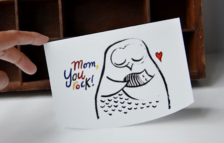 کارت پستال روز مادر, کارت تبریک روز مادر