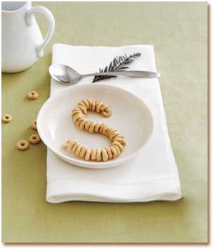 تزئین ظروف صبحانه با حبوبات