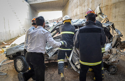 تصاویر مرگ یک خانواده زیر کامیون,تصادف در جاده مشهد- سرخس