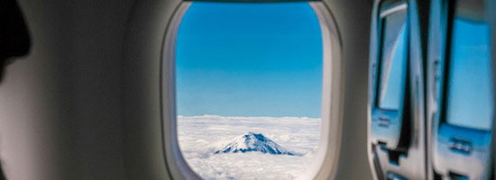 عکاسی از پنجره‌ی هواپیما