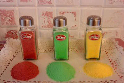 نحوه تزیین نمک, راههای رنگی کردن نمک
