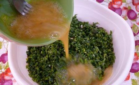 طرز تهیه کوکو سبزی کوهی, مواد لازم برای کوکوی سبزی کوهی