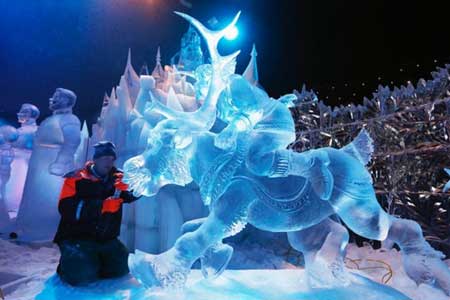 فستیوال مجسمه های یخی در بلژیک