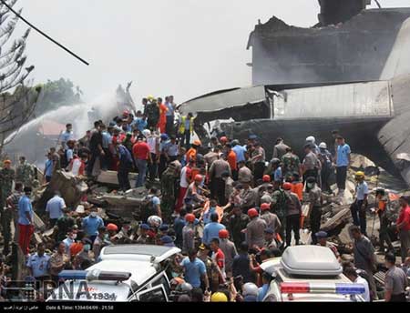 اخبار,اخبار حوادث ,سقوط هواپیمای نظامی اندونزی