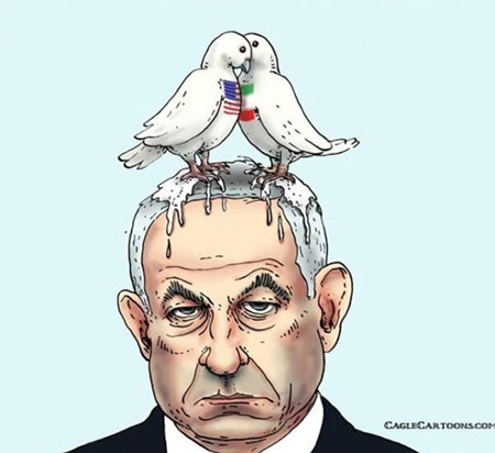 کاریکاتور نخست وزیر اسرائیل دردسرساز شد