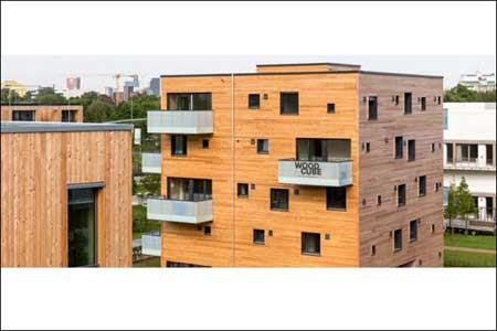 تصاویر یک آپارتمان چوبی با انتشار کربن صفر