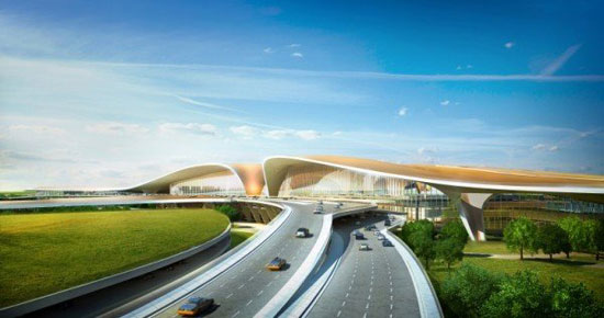 ساخت بزرگترین پایانه مسافری جهان در چین + عکس