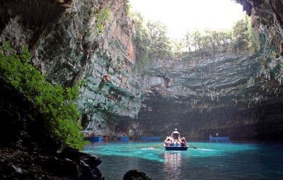 غار ملیسانی,دریاچه ملیسانی,غارهای یونان