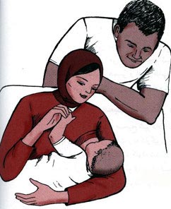 زخم سینه در دوران شیردهی,دوران شیردهی,شر دادن نوزاد