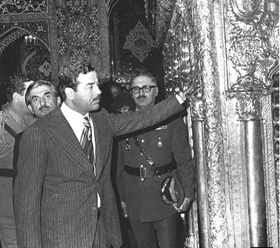صدام حسین در ایران سال 1354