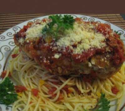 اسپاگتی با سس مرغ