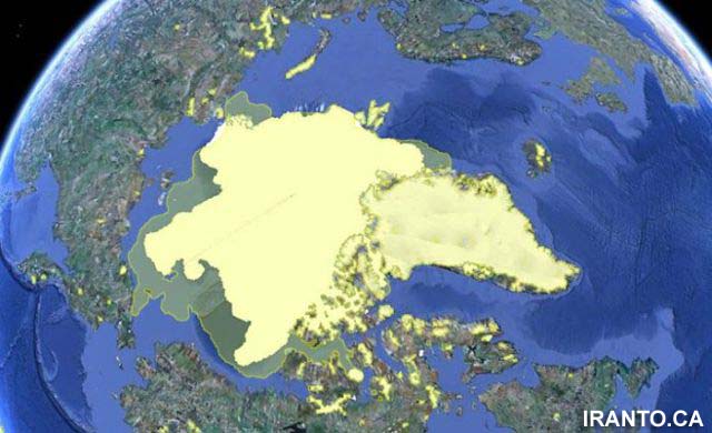 سرعت باورنکردنی آب شدن یخ های قطب شمال 