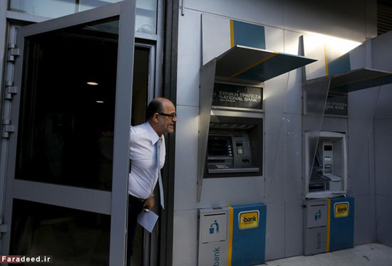 (تصاویر) تعطیلی بانک‌ها در یونان