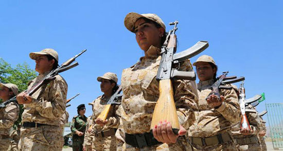 (تصاویر) زنان کرد آماده نبرد با داعش