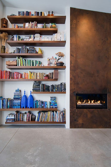 طراحی قفسه کتاب در منزل,انتخاب قفسه‌های مناسب