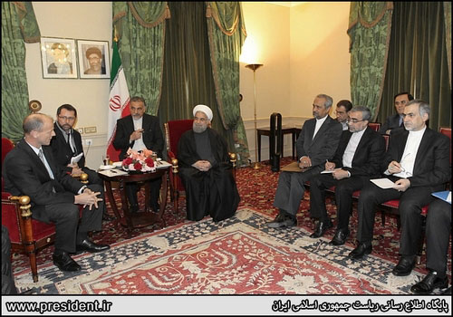 عکس: دیدار روحانی با رئیس شرکت ایرباس