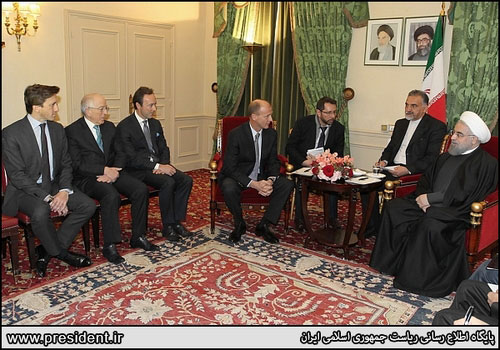عکس: دیدار روحانی با رئیس شرکت ایرباس