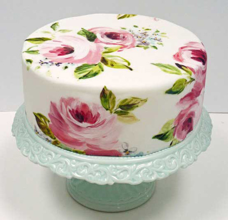 نقاشی روی کیک با خامه,طراحی روی کیک تولد,تزیین روی کیک