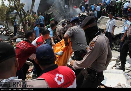 اخبار,اخبار حوادث ,سقوط هواپیمای نظامی اندونزی