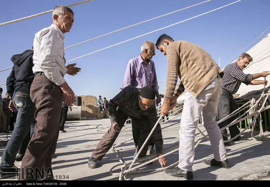 برپایی خیمه های محرم - فارس (عکس)