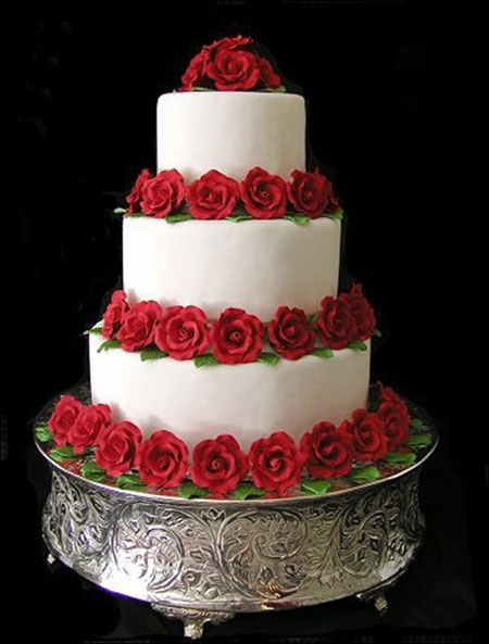 مدل کیک برای عروسی,کیک چند طبقه عروسی