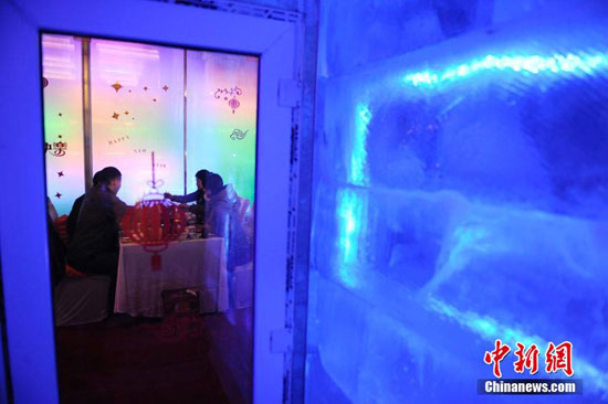رستوران یخی در شهر چانگ چون+ تصاویر