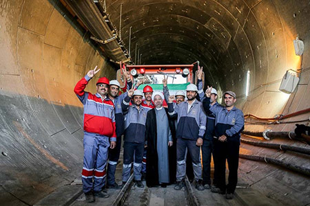 اخبار,اخبار اجتماعی , بازدید حسن روحانی از مترو مشهد